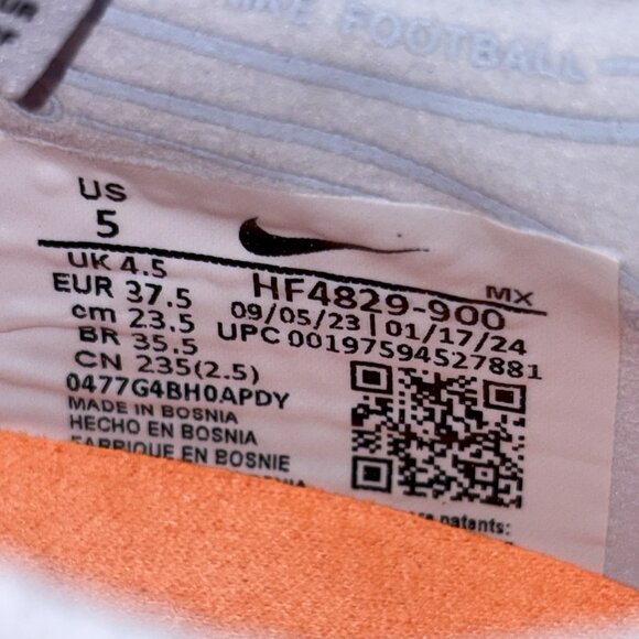 NEW Nike Legend 10 Elite AG PRO OLY P Gray HF4829-900 Men Size 5.5, Womens Sz 7
